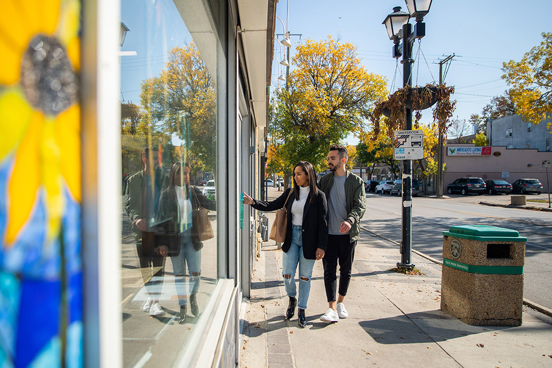 Sargent Ave- Image Window shopping in the West End